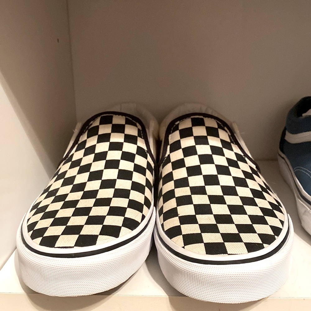 Vans Checkerboard slip ons.